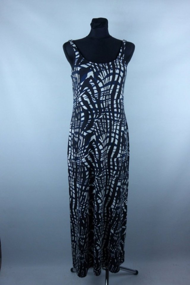 H&M letnia sukienka maxi cienka dzianinka / M