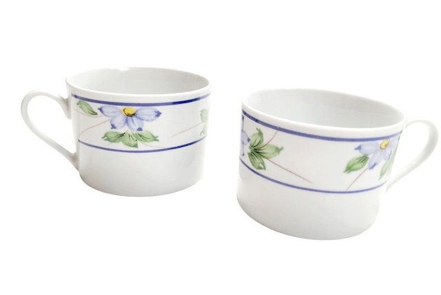 ROYAL NORFOLK vintage filiżanki kwiaty 2szt