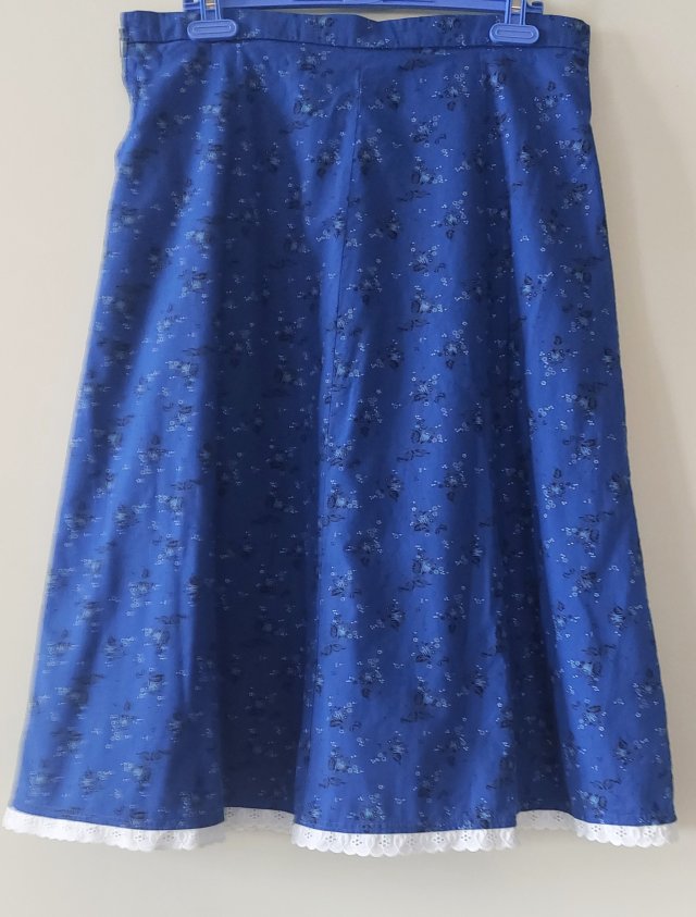 Tyrolska spódnica midi w kwiatki vintage styl folk