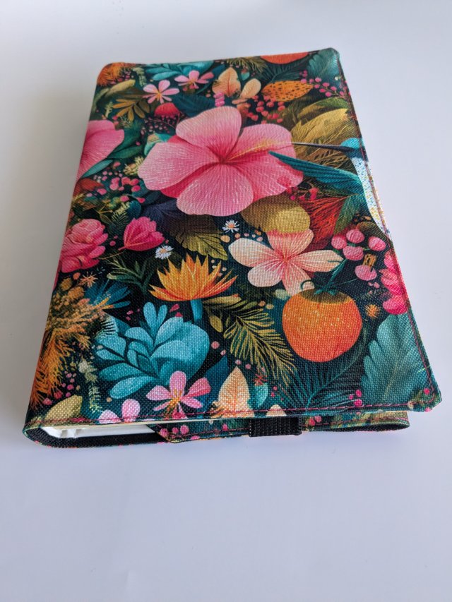 Etui na książkę - kwiaty
