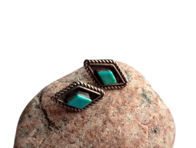 INDIAŃSKIE SZTYFTY - SREBRO I TURKUS