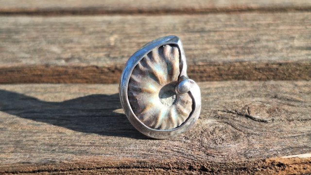 Amonit - pierścionek regulowany