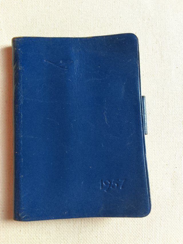 VINTAGE PLANNER LUFTHANSA 1957 KALENDARZYK NOTES
