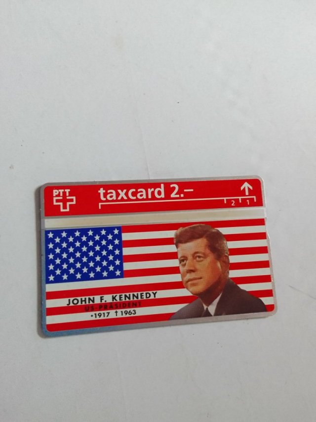 VINTAGE KARTA TELEFONICZNA KENNEDY USA JFK  BERLIN