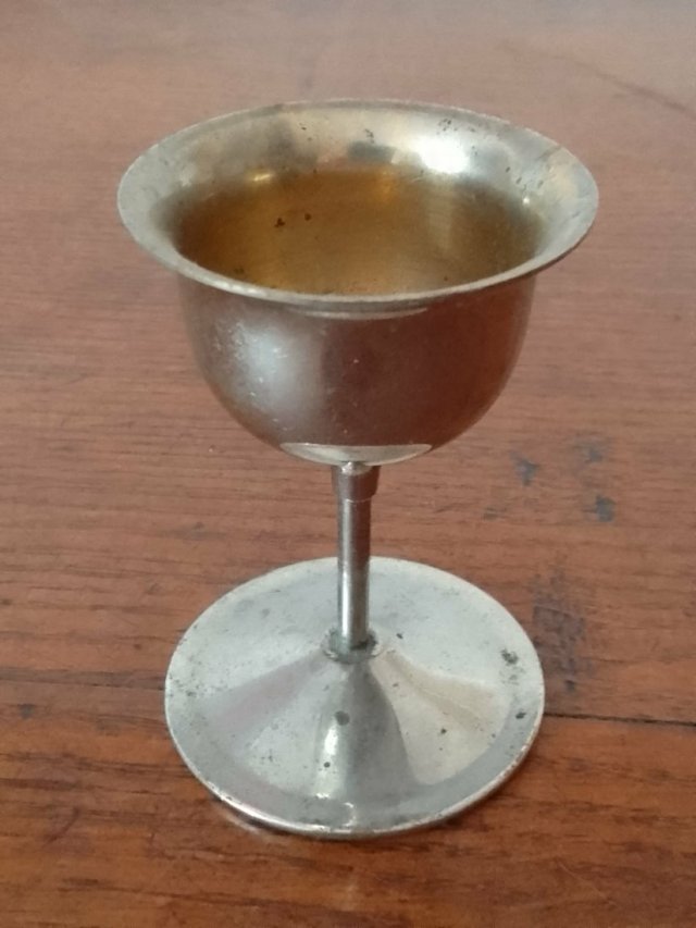 VINTAGE ZABYTKOWY METALOWY KIELISZEK - B. Otto z Hildesheim