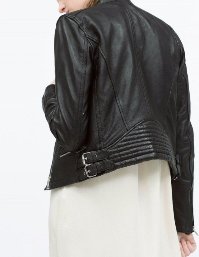 ZARA SKÓRA NATURALNA SKÓRZANA RAMONESKA M 38 KLASYK!!!