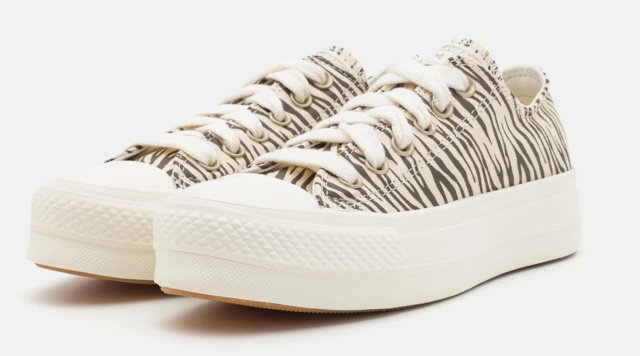 CONVERSE 36,5 NOWE TRAMPKI NA PLATFORMIE - ETNO WZÓR - ZEBRA