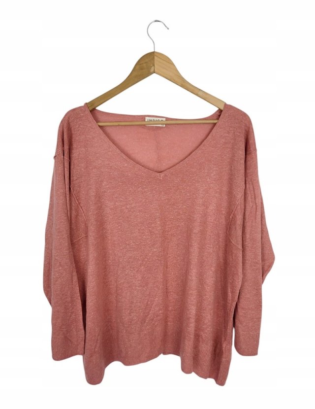 MARKS&SPENCER dzianinowa bluzka z lnem 44 XXL