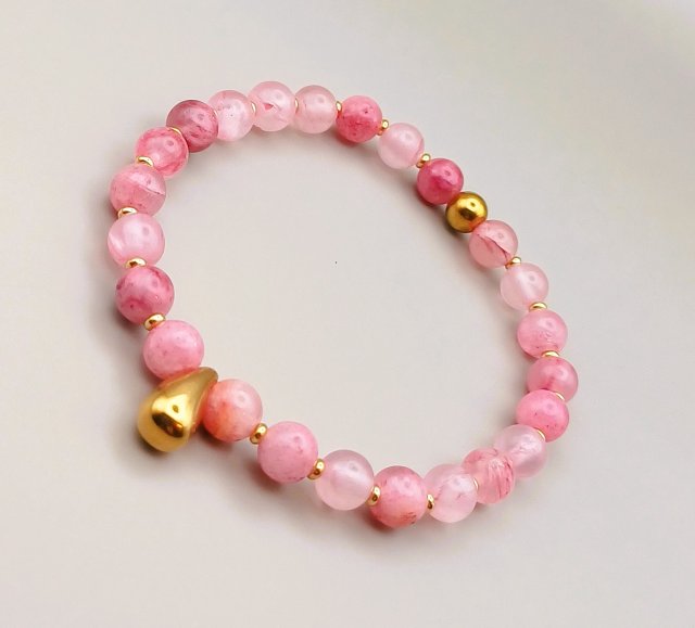 Bransoletka z naturalnych kamieni.