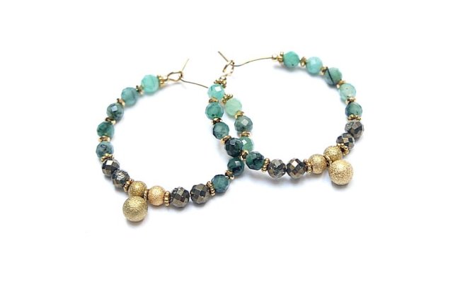 Alloys Collection Wianki (szmaragdy) - kolczyki /12.07.24/