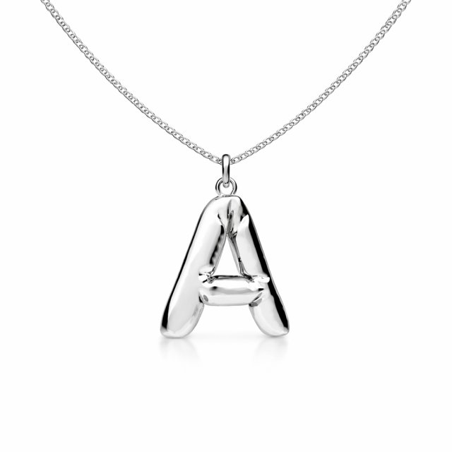 naszyjnik BALONOWA LITERKA A-Z  - srebro925