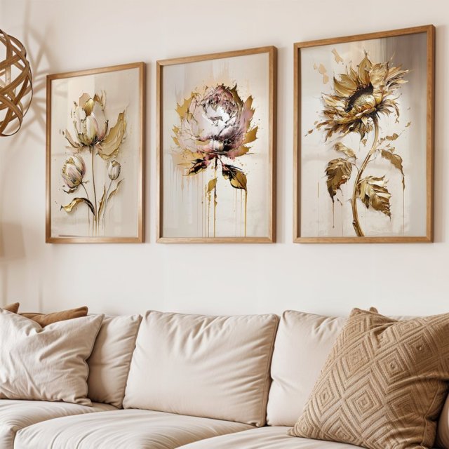 ZESTAW PLAKATÓW 40x50 cm Kwiaty (set248)