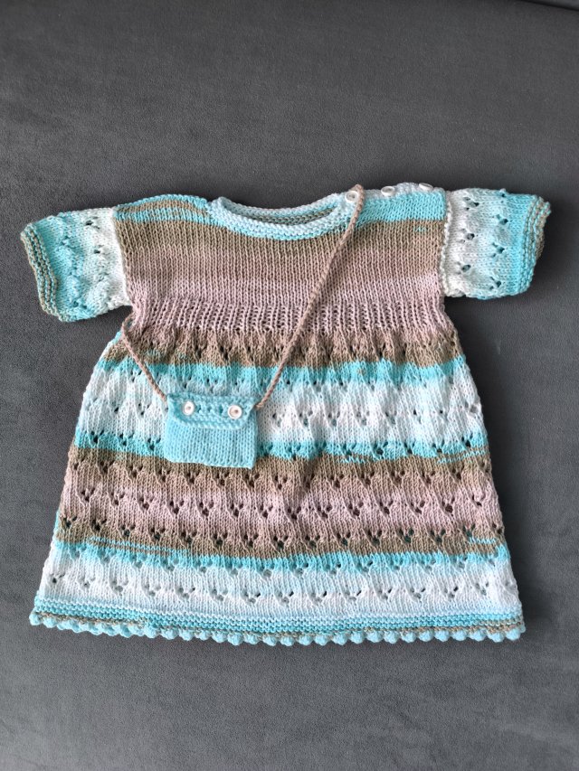 Sukienka bawełniana z torebką