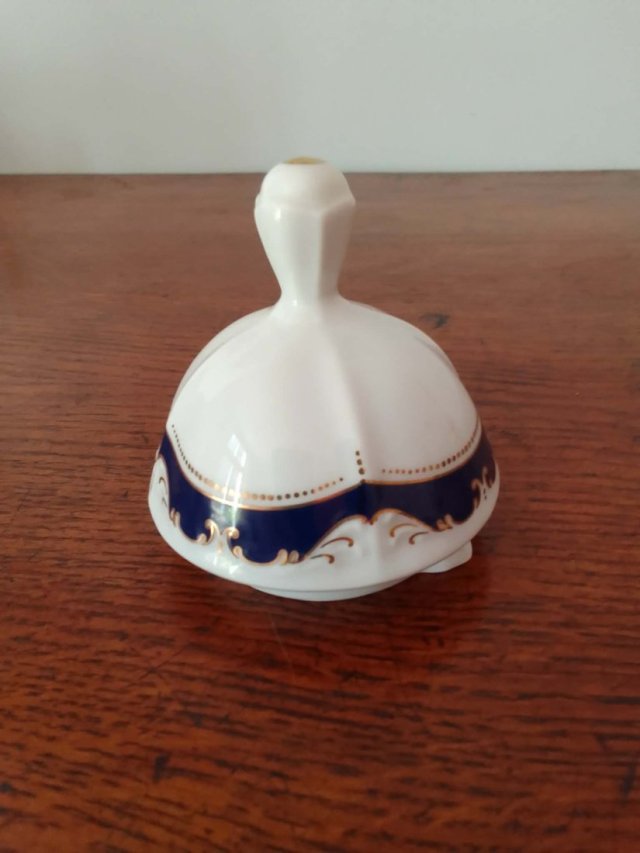 Pokrywka (dekielek) do dzbanka Mitterteich Bavaria – Kobalt i Złoto, Vintage