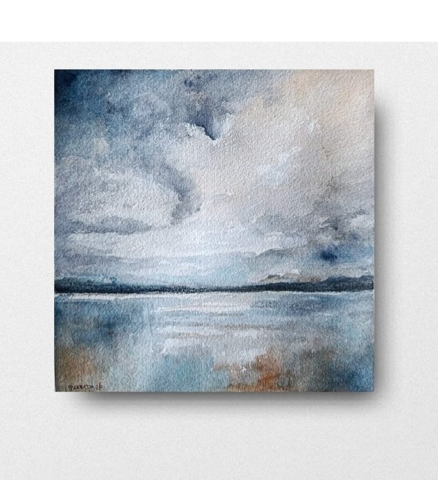 Pejzaż  -  akwarela