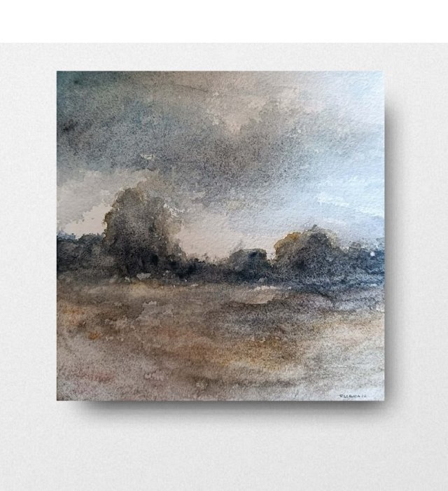 Pejzaż  -  akwarela