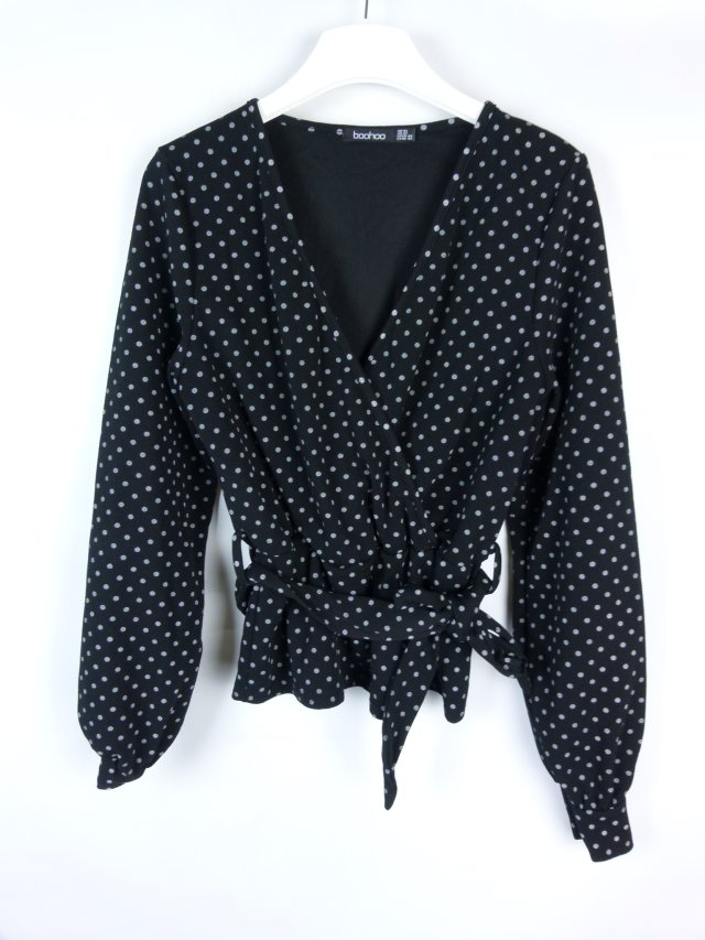 Boohoo bluzka kopertowa z paskiem 16 / 42
