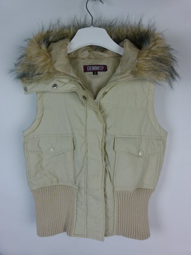 Denim Co kamizelka bezrękawnik z kapturem 12 / 40