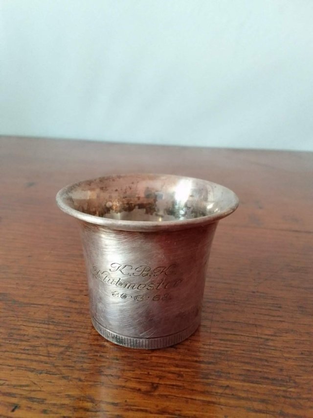 VINTAGE Duński Kieliszek  – A/S Chr. Jensen – Platerowany Srebrem – 1958 r. - PLATER