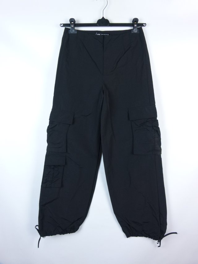 Zara cargo spodnie bojówki nylon ortalion / XS