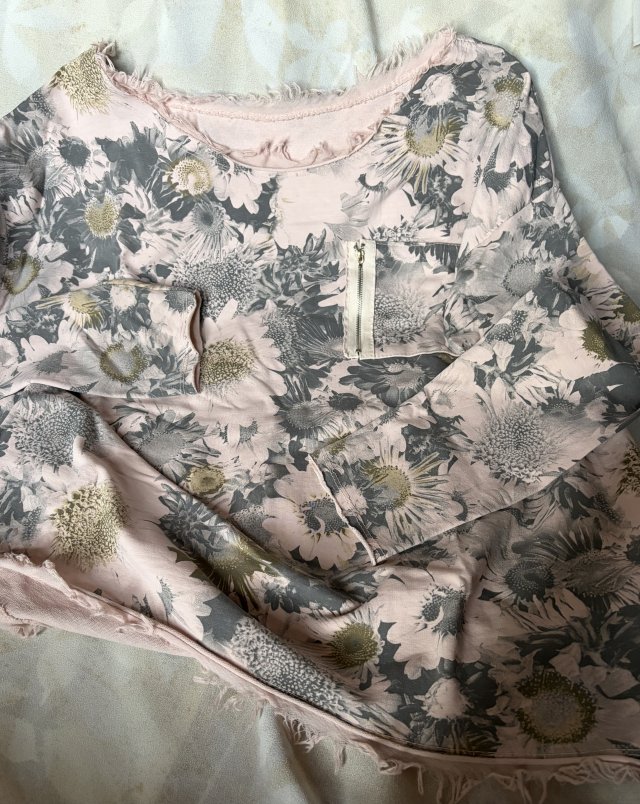 Made in Italy - : jakościowa oryginalna bluza zdobienie w stylu eco print