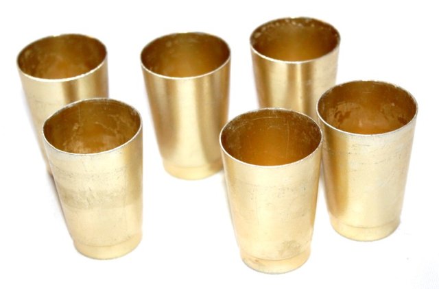 ALUMINIOWE kieliszki do wódki ruskie 6szt vintage PRL 4szt