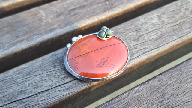 Trzy kulki - broszka