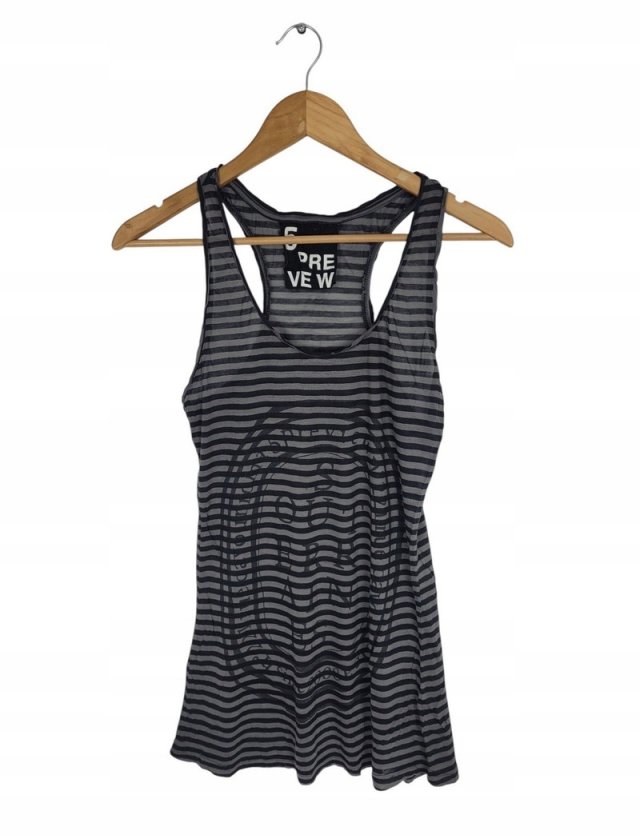 5PREVIEW bokserka damska bluzka paski z jedwabiem 36 S