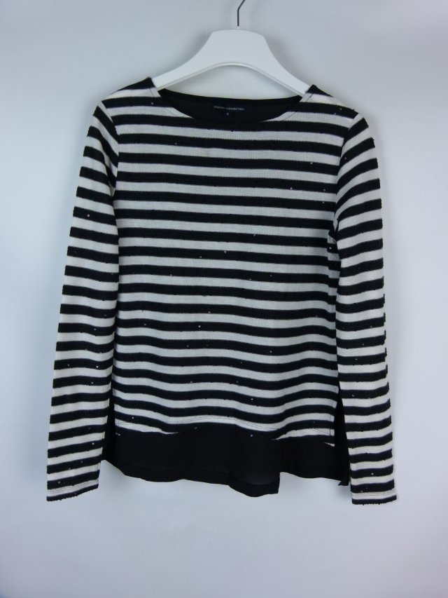 French Connection bluzka w paski cekiny / S