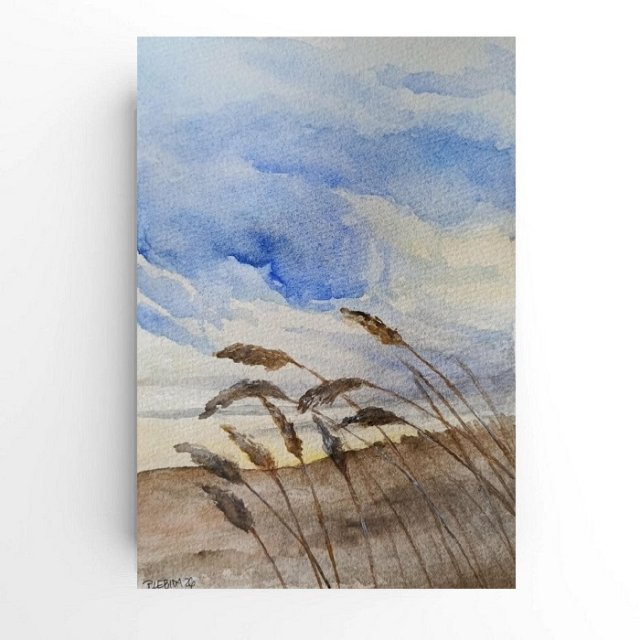 Pejzaż  -  akwarela