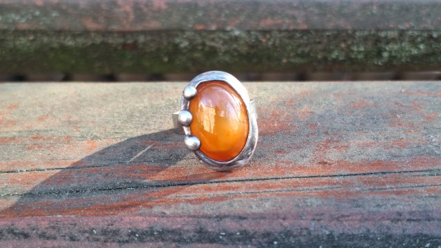 Agatnik - pierścionek regulowany