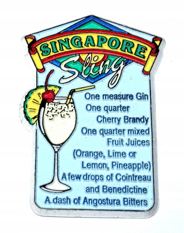 SINGAPORE egzotyczny magnes pamiątka