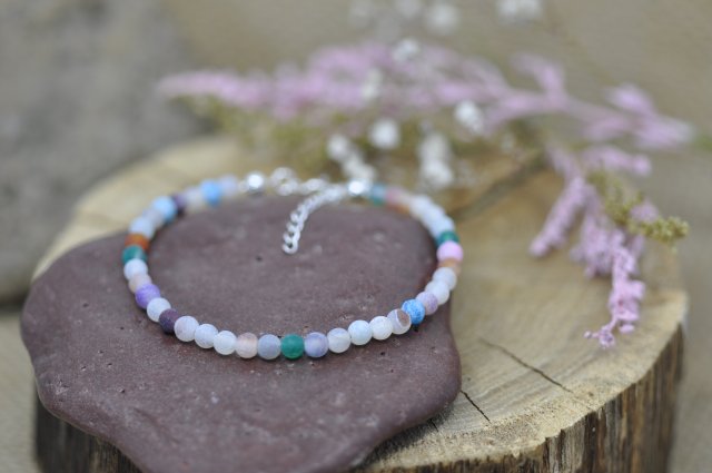 Bransoletka z kamieni naturalnych - Agat