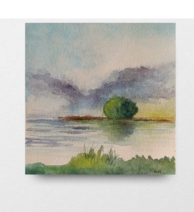 Drzewko  -  akwarela