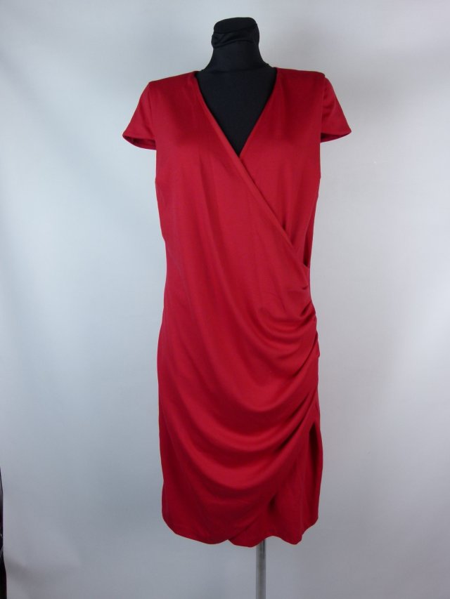 So Fabulous sukienka dzianinka kopertowa red 16 / 42