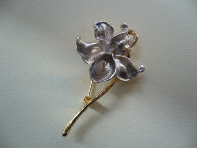 BROSZKA FIOLETOWY KWIAT