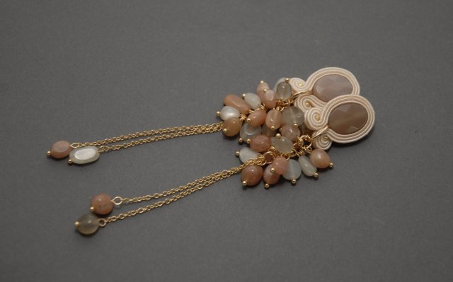 klipsy sutasz z kamieniami słonecznymi