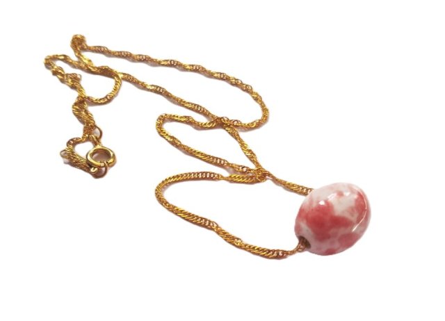 NASZYJNIK CELEBRYTKA Z CERAMIKĄ - część kompletu