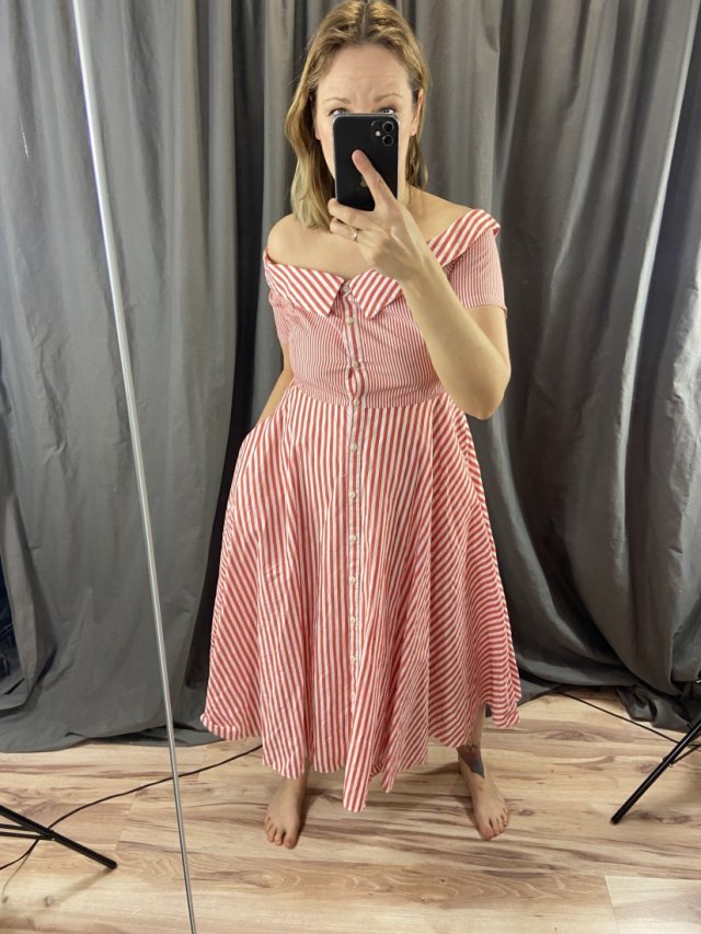 pin-up  cotton dress