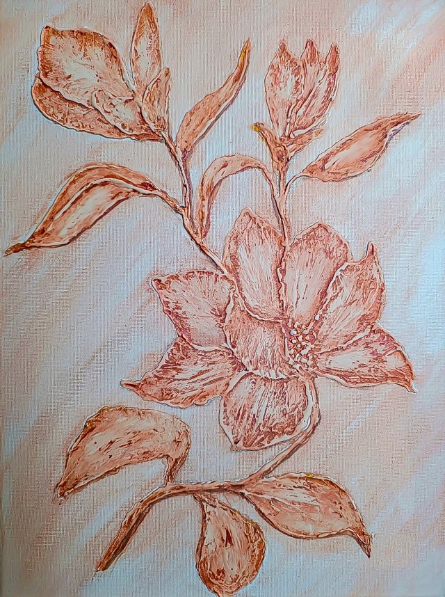 WYJĄTKOWY OBRAZ STRUKTURALNY Z TEKSTURĄ 3D "CIEPŁO I HARMONIA"