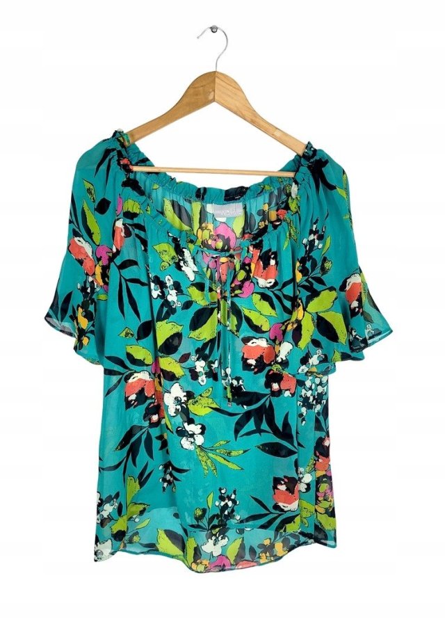 WALLIS luźna bluzka damska hiszpanka 38 M