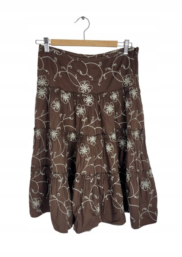 B.YOUNG spódnica haft falbana Desma midi 36 S