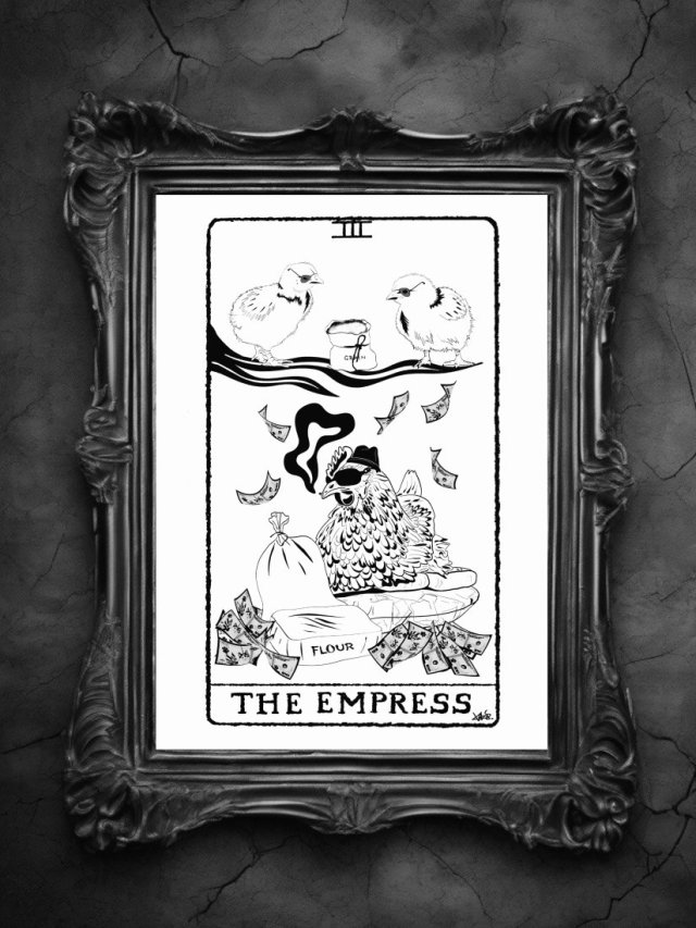 Plakat A3 - The Empress III | Poultry Mafia & Mąka | Cosmic Republic