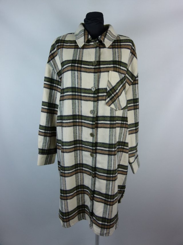 Primark grubsza koszulowa sukienka krata z metką 12 / 40