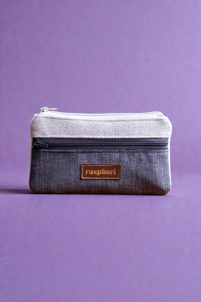 Grafitowy portfel damski