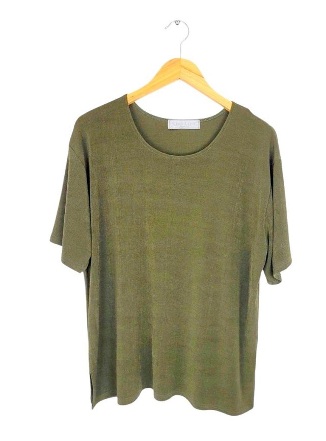 LIPO LIPO khaki lejąca bluzka klor 42 XL