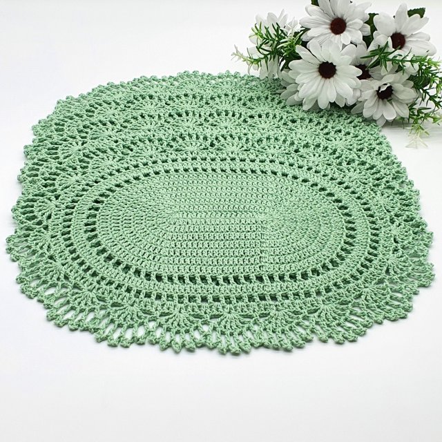 Zielone podkładki pod talerz