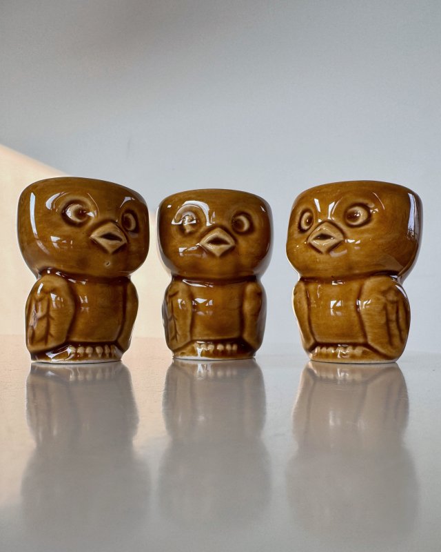 Kurczaczek, podstawka pod jajko, Tułowice, PRL