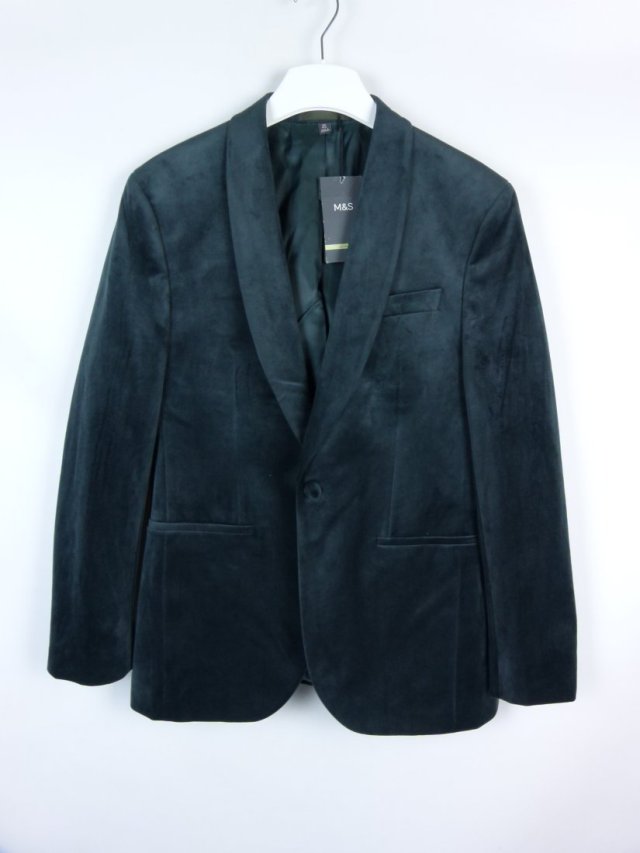 Marks & Spencer velvet welurowa marynarka welur 48 / M