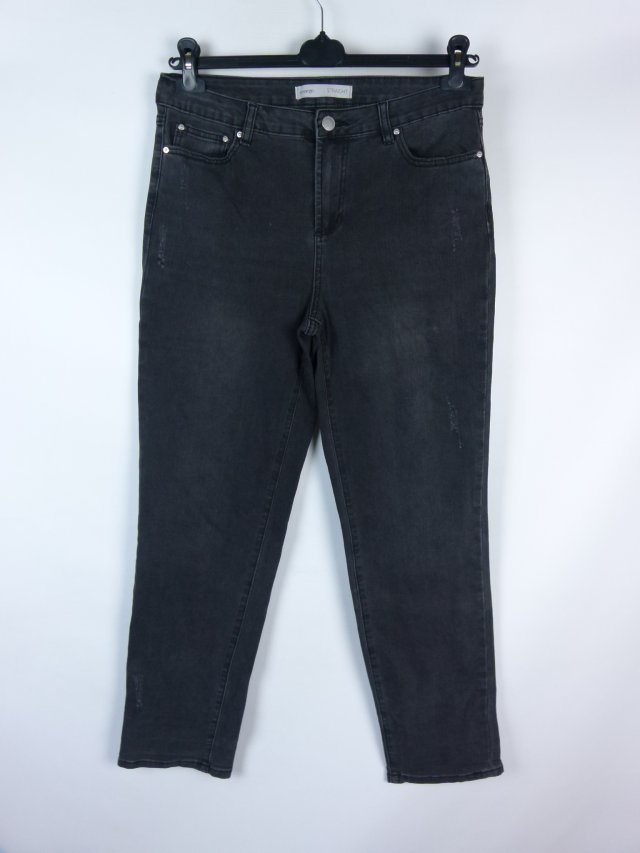 George szare spodnie cienki jeans straight 14 / 42
